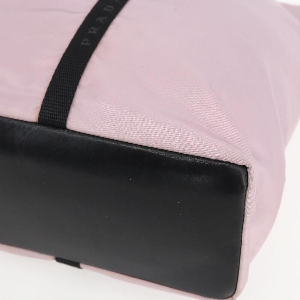 PRADA Tote Bag Nylon Pink Silver Auth 158422 - Picture 8 of 16